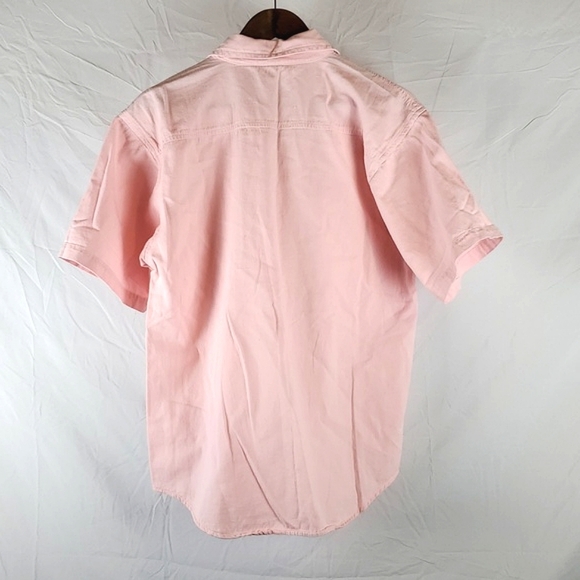 Vintage Pink Cotton Beach Embroidered Button Up Top - Picture 7 of 7